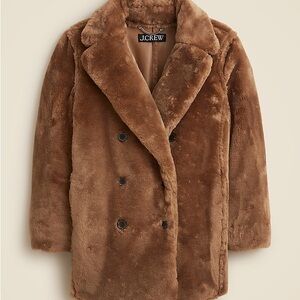 J. Crew Women's Faux Fur Peacoat